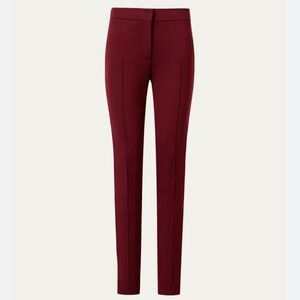 Akris Punto Mara Stretch Jersey Skinny Pants in Burgundy! Size 10